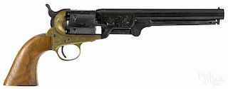 Italian made reproduction Colt Navy percussion revolver, .36 caliber, 7 1/2'' octagonal barrel