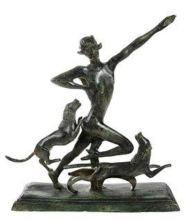 Art Deco Bronze Figural Group