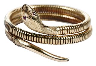 9kt. Snake Bracelet 