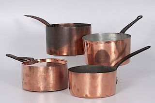 Tin-Lined Copper Pots 