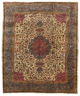 Hunting Tabriz Carpet