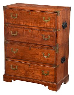 Anglo Indian or Chinese Export Campaign Chest
