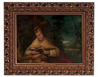 Portrait of a Woman Reading by a Follower of Francis Wheatly 