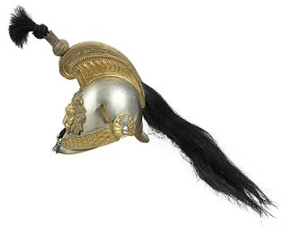 Belgian Brass Mounted Cuirassier's Helmet