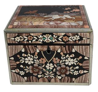 Fine Pietra Dura Engraved Box