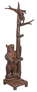 Black Forest Style Bear Form Hall Tree