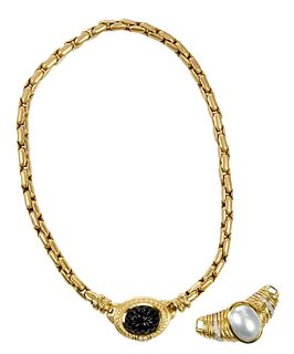Orlanda Olsen Gold Necklace Set