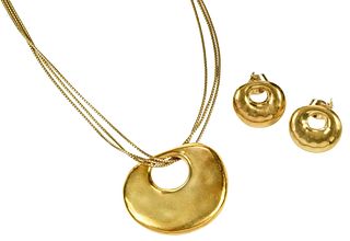 H. Stern 18kt. Necklace and Earring Set 