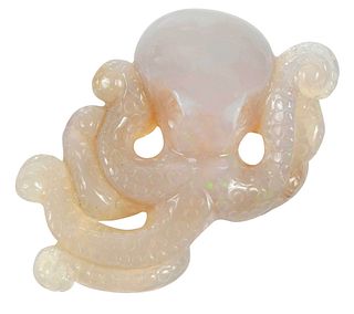 Carved Opal Octopus 