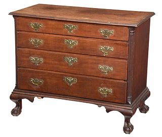 Connecticut Chippendale Cherry Chest of Drawers