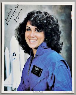 Resnik, Judith A. (1949-1986) Signed NASA Photograph.