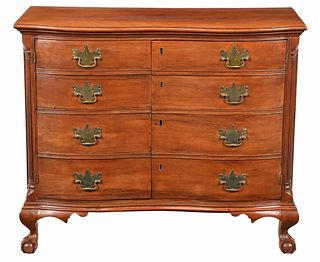 Rare Connecticut Oxbow Faux Drawer Cabinet