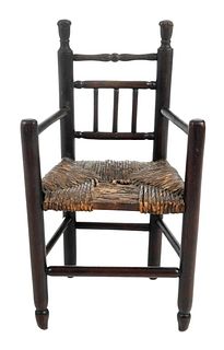 Very Rare American William and Mary Miniature Chair