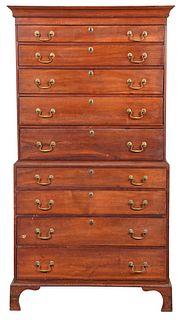 New England Federal Cherry Chest on Chest