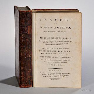 Chastellux, Francois Jean, Marquis de (1734-1788) Travels in North-America in the Years 1780, 1781, and 1782.