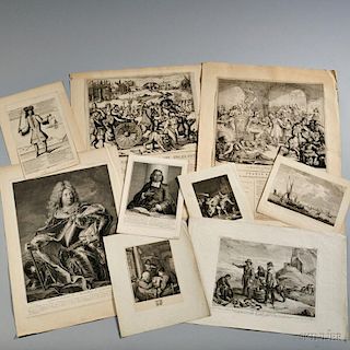 Dutch Engravings, Approximately Fifty-five Broadsides and Prints, 17th and 18th Century.