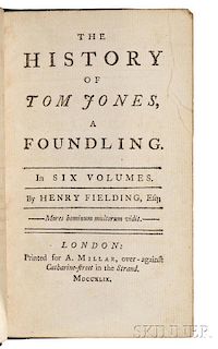 Fielding, Henry (1707-1754) The History of Tom Jones, a Foundling.
