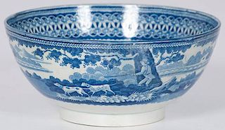Pearlware Transfer-Decorated Bowl 