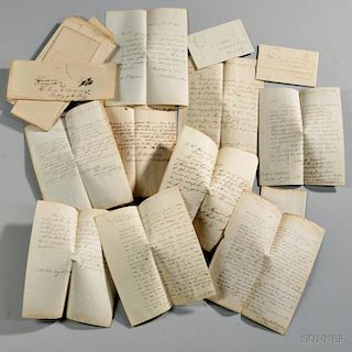 Letters of Application for Position of Assistant Surgeon, U.S. Navy, c. 1840.