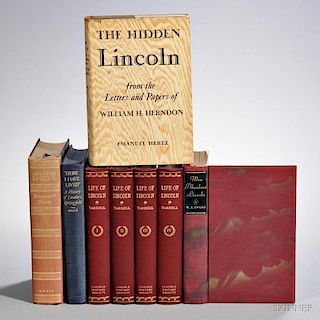 Lincoln, Abraham (1809-1865) Five Titles in Eight Volumes, Signed.