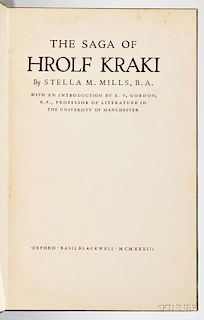 Mills, Stella Marie (1903-1989) The Saga of Hrolf Kraki.