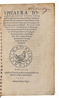 Sacrobosco, Johannes de (c. 1195-c. 1256) Sphaera Ioannis de Sacro Bosco [bound with] Libellus de Anni Ratione [and] Compendium in Spha