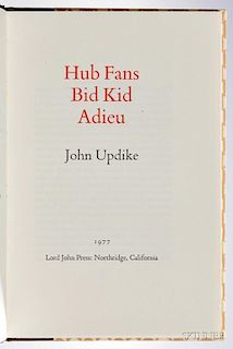 Updike, John (1932-2009) Hub Fans Bid Kid Adieu,   Signed by John Updike and Ted Williams.