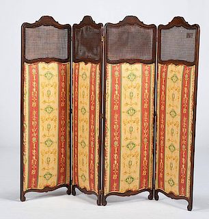 French Upholstered Room Screen 