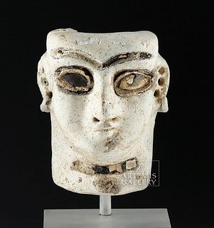 Published Mesopotamian Glazed Head - Gypsum & Bitumen