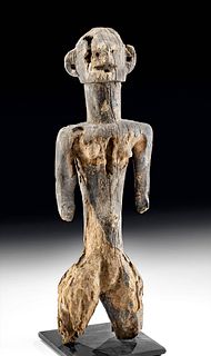 20th C. African Montol Wood Female Figure