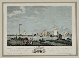 Dutch Harbor Scenes, circa 1780 by Mathias de Sallieth (1749-1791) and Others.