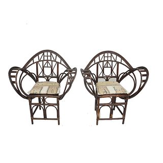 Two McGuire Butterfly Chairs