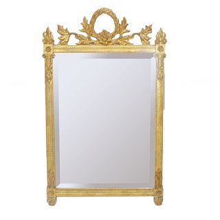 Carved and Gilt Wood Mirror