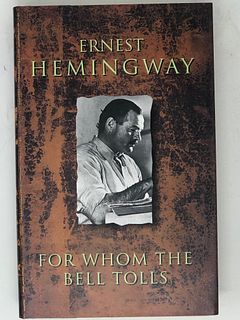 FOR WHOM THE BELL TOLLS, HEMINGWAY, hardcover,  with