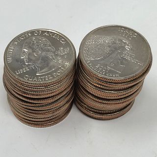 (THIRTY FOUR) 34 IDAHO P UNCIRCULATED STATE QUARTERS