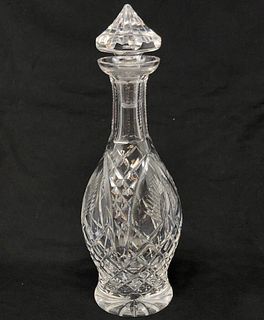 11" Waterford Crystal Handle Jug with frosted stopper