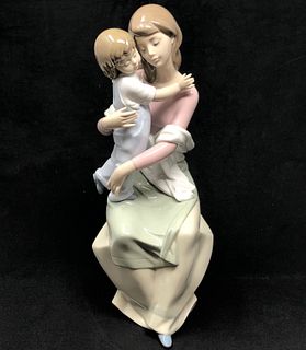 Lladro 6634 A Mother Love with Son Figurine