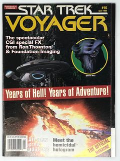 Vintage STAR TREK VOYAGER Magazine #16 Apr 1998