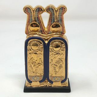 Franklin Mint "THE GOLDEN CARTOUCHE BOX" 1989 Figurine