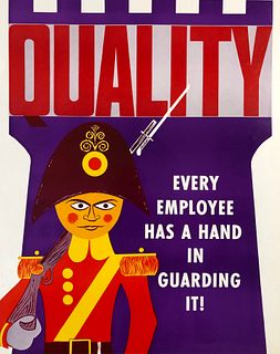 Motivational Poster: QUALITY, Every Employee has a Hand
