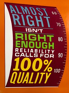 Motivational Poster: Almost RIGHT isn't RIGHT Enough