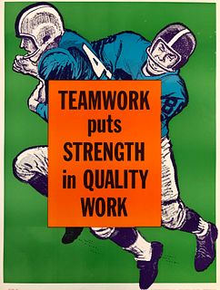 Motivational Poster: Teamwork Puts Strength in Quality