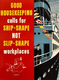 Safety Poster: Good Housekeeping Calls for SHIP-SHAPE