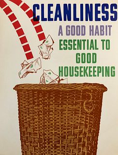 Safety Poster: Cleanliness, A Good Habt Essential to