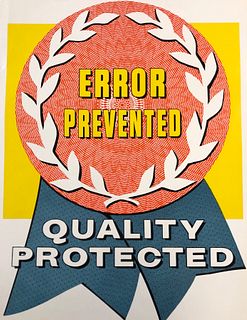 Safety Poster: Error Prevented Quality Protected