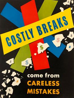 Safety Poster: Costly Breaks Come From Careless