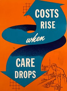 Safety Poster: COST RISE when CARE DROPS