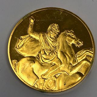 The ALEXANDER SARCOPHAGUS golden medal