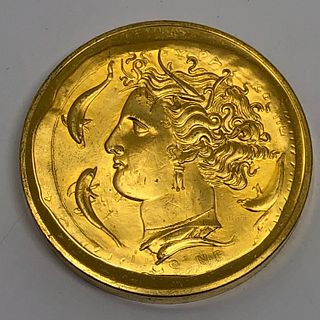 ARETHUSA DECADRACHM golden medal
