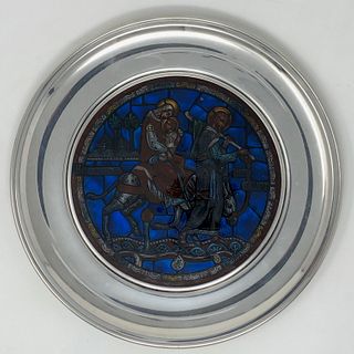 1980 US Historical STAINED GLASS Cathedral Christmas